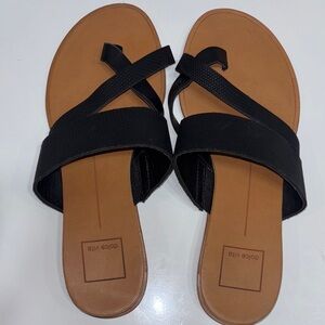 Dolce Vita Black and Tan Women's Sandals